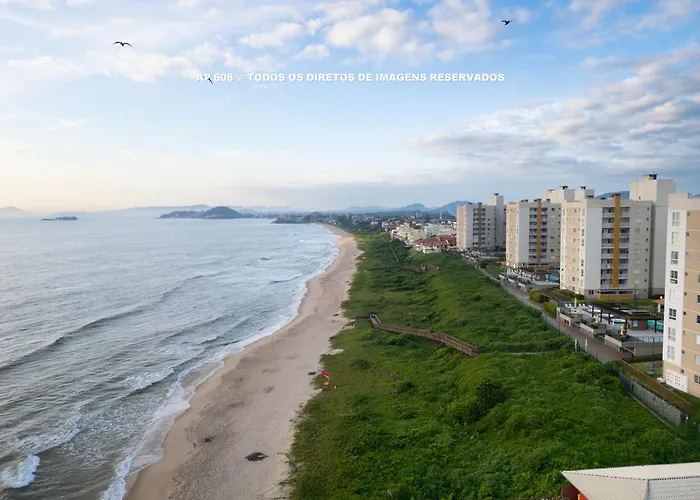 Apto Completo Com Vista Mar Pe Na Areia Em Barra Velha Em Condominio Resort Com Spa, Piscina, Quadra De Futebol, Sala De Jogos, Brinquedoteca, Complexo Com Diversos Comercios